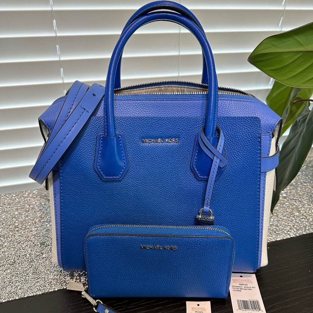 Michael Kors Mercer Medium Satchel and Matching Wallet